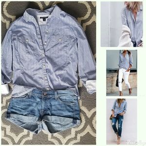 Banana Republic Tops - Banana Republic Strioed Dresd Shirt Banana Republic Tops - Banana Republic Strioed Dresd Shirt